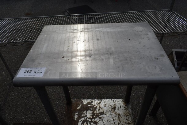 Stainless Steel Table w/ Metal Under Shelf. - Image 2 of 3