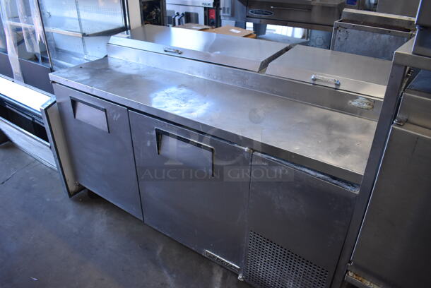 True TPP-67 Stainless Steel Commercial Pizza Prep Table on Commercial Casters. 115 Volts, 1 Phase. 67x32x42. Tested and Powers On But Temps at 49 Degrees - Image 3 of 8