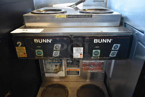 Bunn CDBC 2/2 TWIN Stainless Steel Commercial 4 Burner Coffee Machine. 120/208-240 Volts, 1 Phase.  - Image 3 of 6