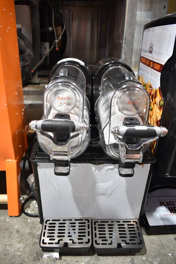 BRAND NEW SCRATCH AND DENT! Vevor XRJ3LX2 Stainless Steel Commercial Countertop Slushy Machine. 110-130 Volts, 1 Phase. Tested and Working! - Image 2 of 7