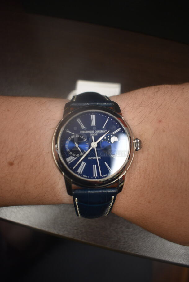 BRAND NEW IN BOX! Frederique Constant Geneve Men's Automatic Classic Moonphase WR50 FC-712MN4H6 Watch - Image 2 of 10