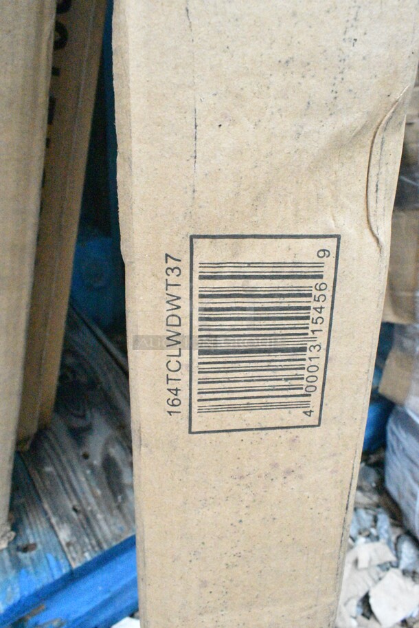 4 Boxes of 4 BRAND NEW SCRATCH AND DENT! Legs Including 3 Boxes of Lancaster Table & Seating 164TCLWDWT37 Antique White Wash Legs and 1 Metal Leg Set. May Be Missing Pieces. 4 Times Your Bid!  - Image 4 of 6