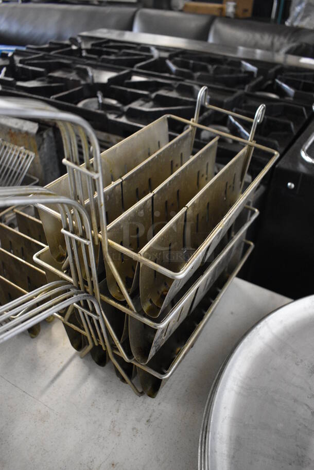 3 Metal Fry Baskets. 6.5x21x10. 3 Times Your Bid! - Image 2 of 3