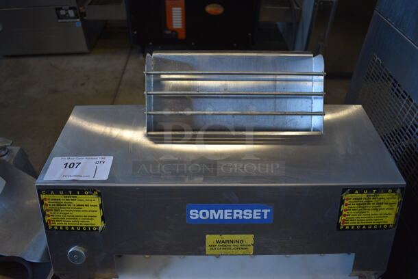 Somerset CDR-2000LC Stainless Steel Commercial Countertop Dough Sheeter. 115 Volts, 1 Phase. 24x26x28. Tested and Does Not Power On - Image 5 of 6