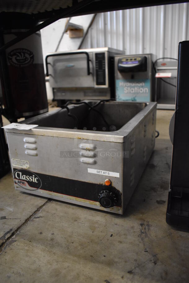 American Permanent Ware W-3V Stainless Steel Commercial Countertop Food Warmer. 120 Volts, 1 Phase. 15x24x9. Tested and Working! - Image 3 of 5