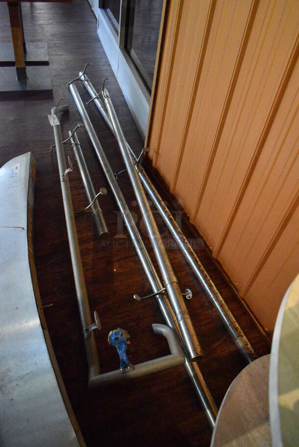 ALL ONE MONEY! Lot of Metal Foot Rails. Includes 85". (lounge) - Image 4 of 4