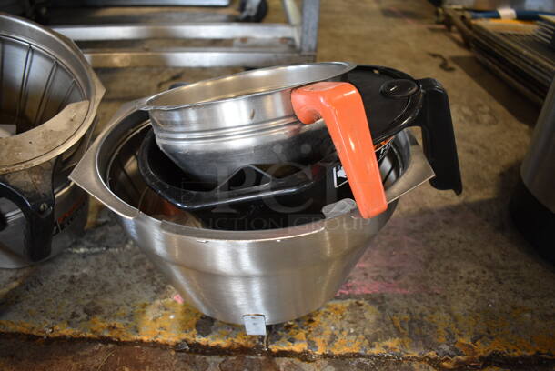 3 Various Brew Baskets; 2 Metal and 1 Poly. Includes 11.5x13x7. 3 Times Your Bid! - Image 1 of 3