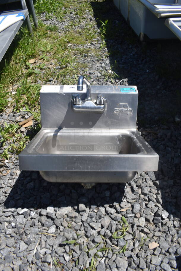 Advance Tabco Stainless Steel Wall Mount Hand Sink w/ Faucet - Image 1 of 4