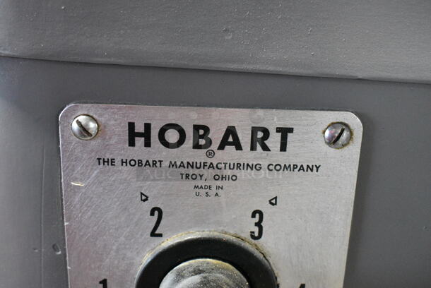 Hobart H-600 Metal Commercial Floor Style 60 Quart Planetary Dough Mixer w/ Metal Mixing Bowl and Dough Hook Attachment. 208 Volts, 3 Phase.  - Image 2 of 8