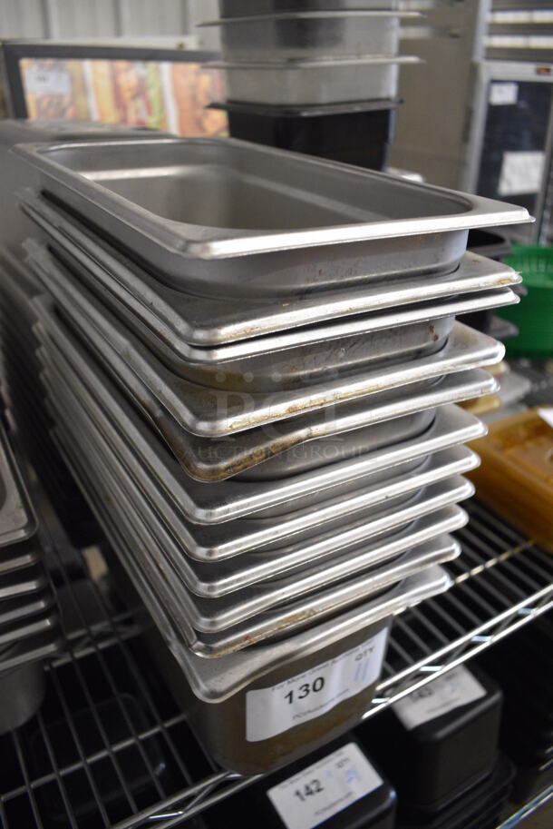 12 Stainless Steel 1/3 Size Drop In Bins. 1/3x6. 12 Times Your Bid! - Image 2 of 3