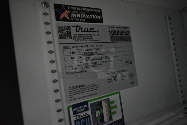 2024 True GDM-06-34-HC Metal Commercial Single Door Mini Cooler Merchandiser w/ Poly Coated Racks. 115 Volts, 1 Phase. Tested and Working! - Image 5 of 5