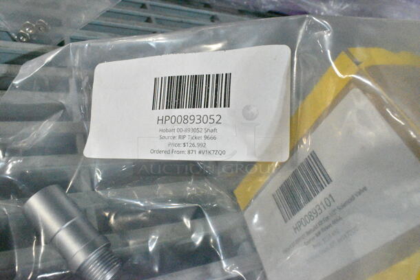 5 BRAND NEW SCRATCH AND DENT! Items Including HP00893052 Hobart 00-893052 Shaft, HP00893101 Hobart 00-893101 Rebuild Kit For 1/2" Solenoid Valve, HP0094128600 Hobart 00-941286-00001 Element-Heater,Sump,208-240V, HP00271123 Hobart 00-271123 Hi-Limit, HP008931200 Hobart 00-893120-00001 Element,Heater,5Kw,200V. 5 Times Your Bid!  - Image 4 of 12