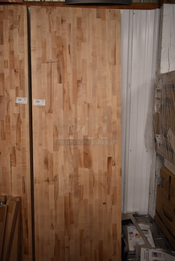 BRAND NEW SCRATCH AND DENT! Regency Wooden Butcher Block Tabletop - Image 1 of 2