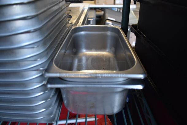 50 Stainless Steel 1/3 Size Drop In Bins. 1/3x4. 50 Times Your Bid!