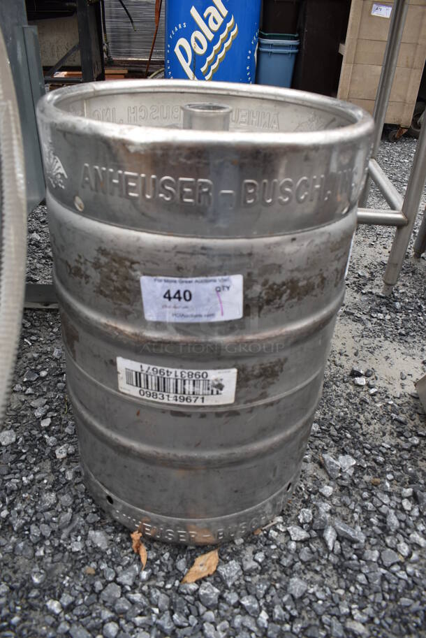 Metal Half Barrel Keg. 15.5x15.5x23 - Image 1 of 4