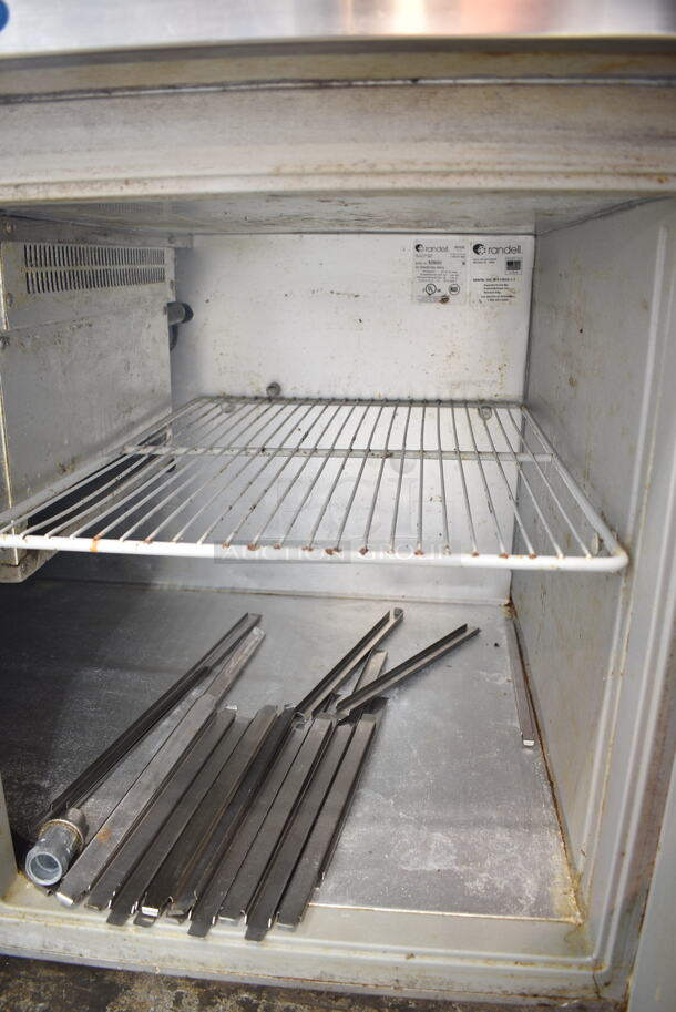 Randell 8260N Stainless Steel Commercial Pizza Prep Table. 115 Volts, 1 Phase. Tested and Powers On But Does Not Get Cold
 - Image 4 of 6