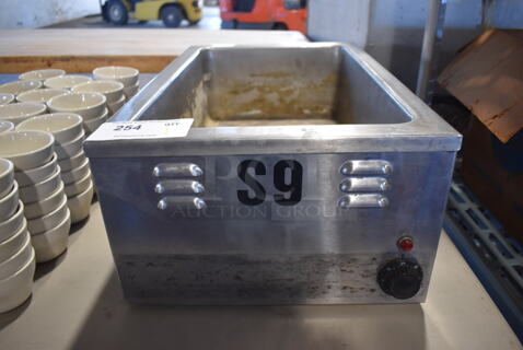 American Permanent Ware W-3V Stainless Steel Commercial Countertop Food Warmer. 120 Volts, 1 Phase. 14.5x23x9. Tested and Working!