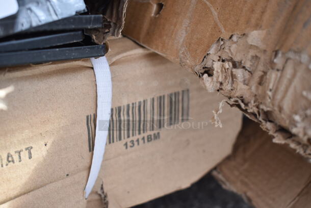 Box of 4 BRAND NEW SCRATCH AND DENT! 1311BM Black Gondola Merchandiser Shelf - Image 5 of 5