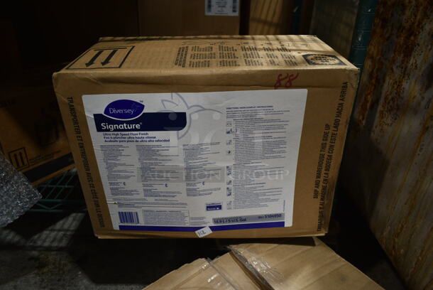 2 BRAND NEW Box of Diversey Signature Ultra High Speed Floor Finish. 2 Times Your Bid!