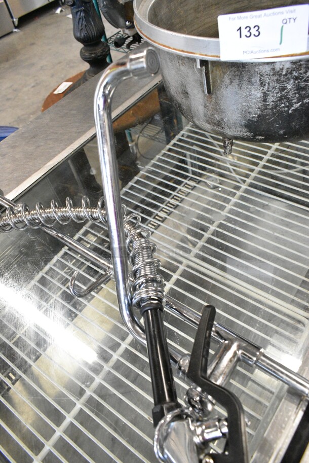 Faucet w/ Handles and Spray Nozzle Attachment.  - Image 4 of 5