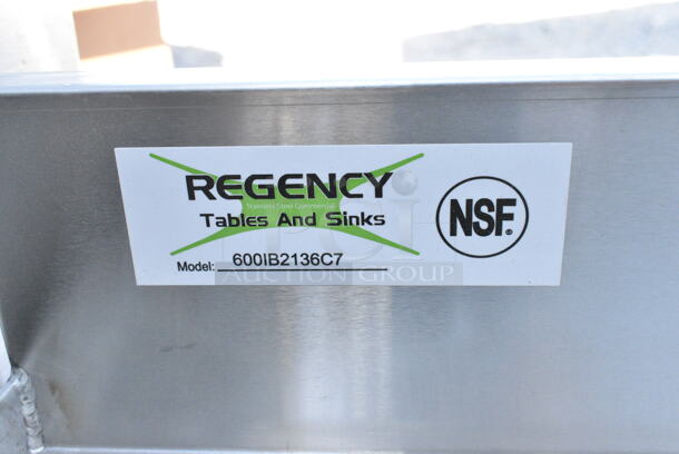 BRAND NEW SCRATCH AND DENT! Regency 600IB2136C7 21" x 36" Underbar Ice Bin with 7 Circuit Post-Mix Cold Plate. No Legs.  - Image 5 of 5