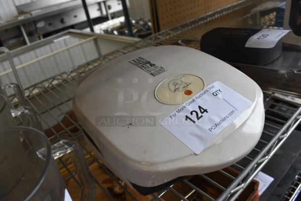 George Foreman Model GR10AWHT White Countertop Lean Mean Grilling Machine. 120 Volts, 1 Phase. 9x10x5 - Image 3 of 5