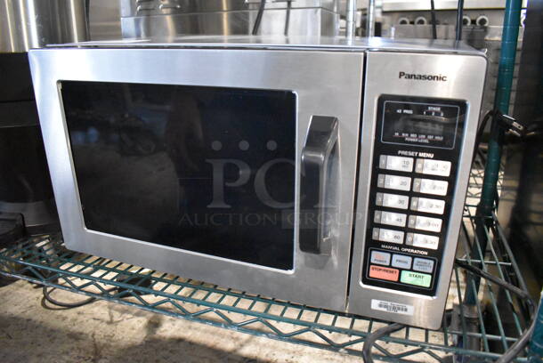 Panasonic NE-1054T Metal Countertop Microwave Oven. 120 Volts, 1 Phase. 20x15x12 - Image 3 of 7