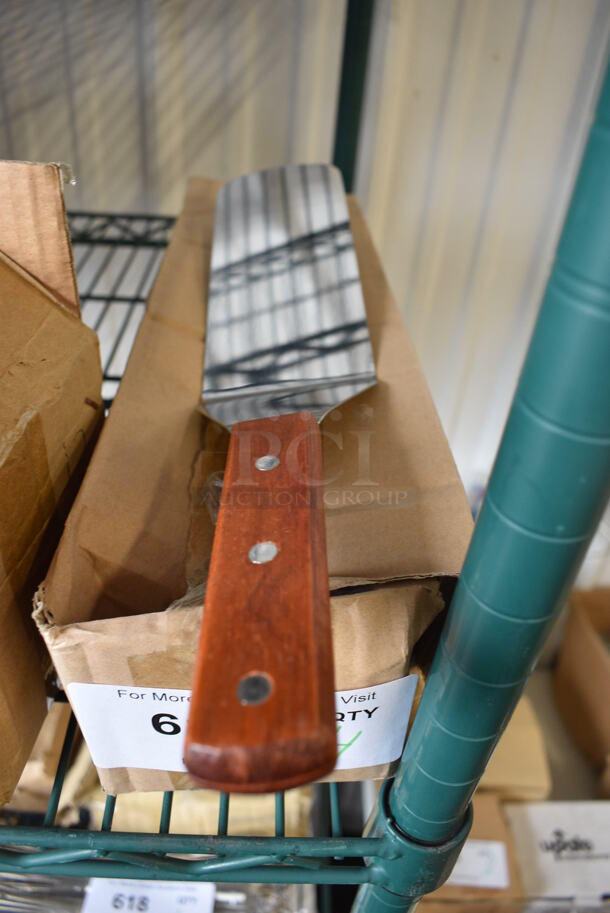 4 BRAND NEW IN BOX! Stainless Steel Spatulas. 14.5". 4 Times Your Bid! - Image 2 of 2