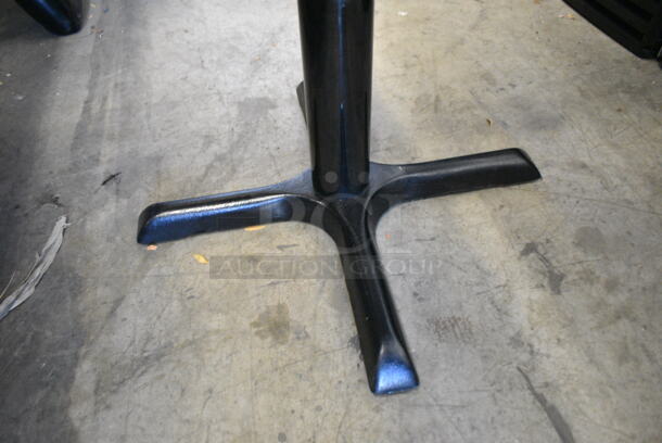 11 Butcher Block Wooden Table on Black Metal Table Base. 11 Times Your Bid!  - Image 5 of 5