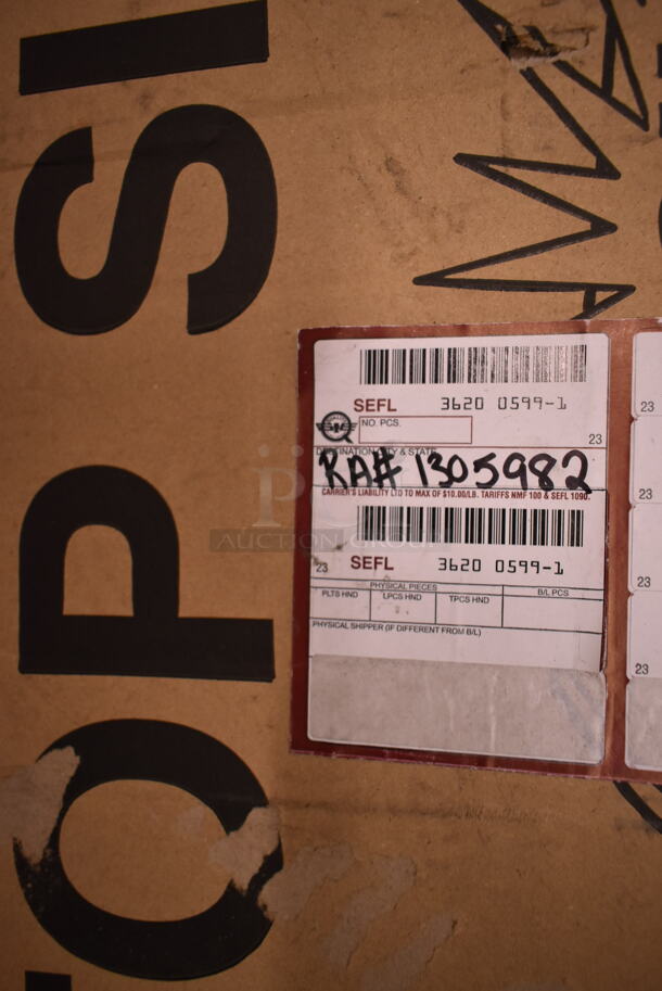 BRAND NEW SCRATCH AND DENT! Hoshizaki HNC-180BA-R-SLH Metal Commercial Countertop Sushi Display Case Merchandiser. Glass Has Crack. Tested and Does Not Power On
 - Image 3 of 6