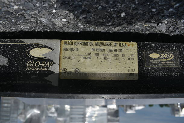 Hatco Model GRAL-105 Metal Commercial Warming Light w/ Sneeze Guard. 120/208 Volts, 1 Phase. 105x19x18 - Image 3 of 3