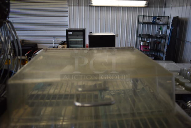 ALL ONE MONEY! Tier Lot of Various Items Including Metal Bins, Poly Covers and Metal Basket - Image 4 of 8