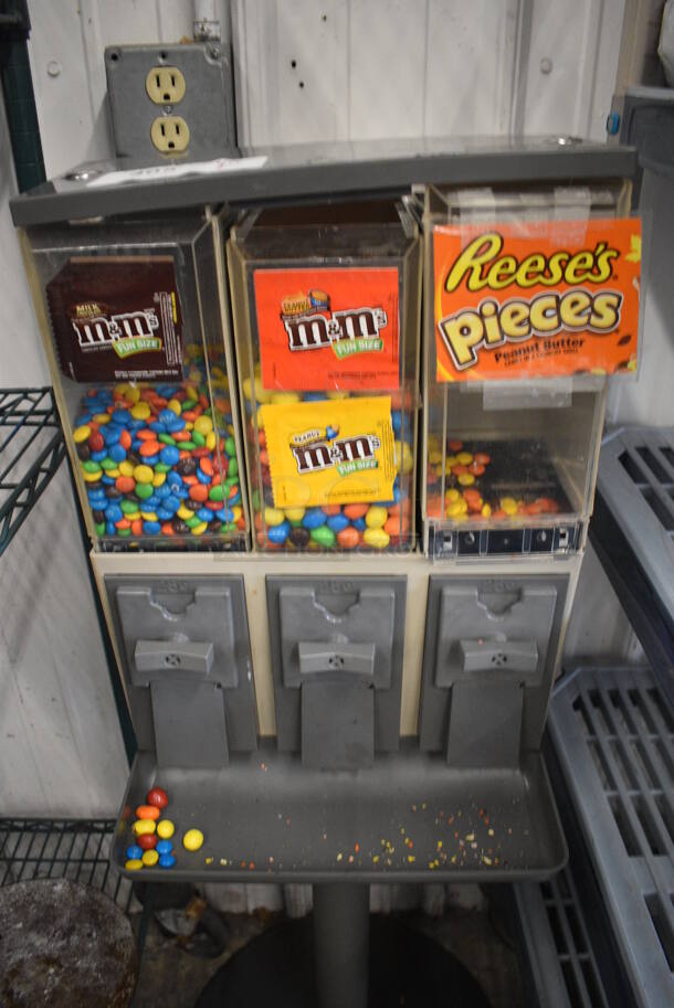 Metal Floor 3 Floor Candy Dispenser. 18x18x48 - Image 3 of 3