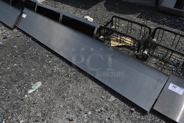 Stainless Steel Shelf w/ Wall Mount Brackets. 84x12x12 - Image 2 of 3