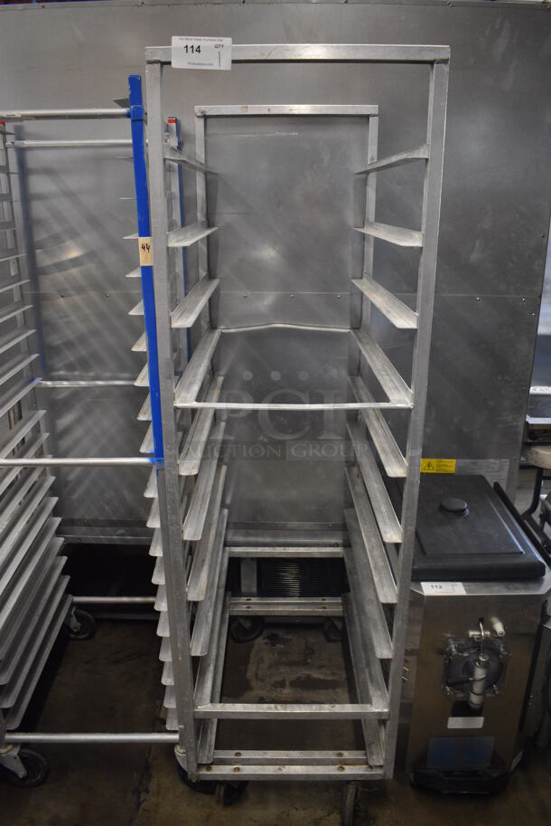 Metal Commercial Pan Transport Rack on Commercial Casters. 20.5x30x70 - Image 1 of 3