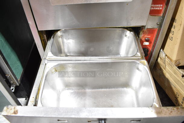 Stainless Steel Commercial 2 Drawer Warmer on Commercial Casters. Tested and Does Not Power On - Image 3 of 6