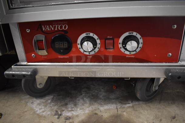 Avantco Metal Commercial Heated Holding Cabinet on Commercial Casters. 21x33x66. Tested and Working! - Image 4 of 4