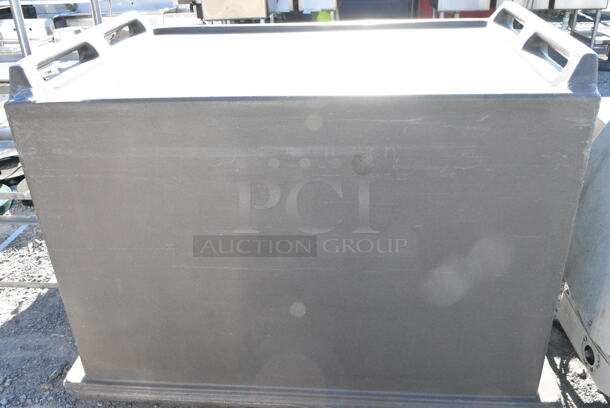 Gray 2 Door Cabinet on Commercial Casters.  - Image 2 of 4