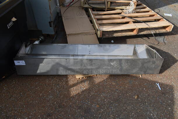 ALL ONE MONEY! Lot of 2 Stainless Steel Lid Pieces to Prep Tables. - Image 1 of 3