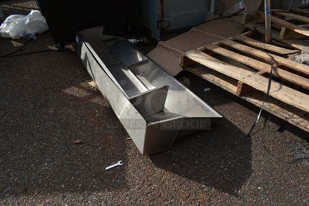 ALL ONE MONEY! Lot of 2 Stainless Steel Lid Pieces to Prep Tables. - Image 2 of 3