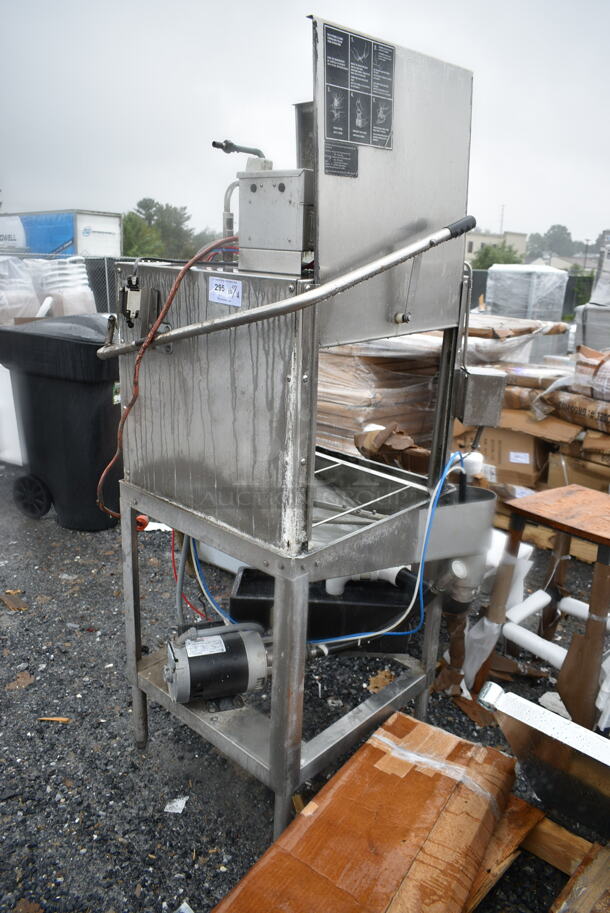 CMA EC-2 Stainless Steel Commercial Corner Pass Through Dishwasher. 120 Volts, 1 Phase.  - Image 11 of 12