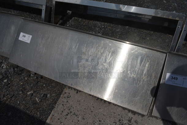 Stainless Steel Shelf w/ Wall Mount Brackets. 36x12x12