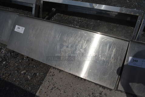 Stainless Steel Shelf w/ Wall Mount Brackets. 36x12x12