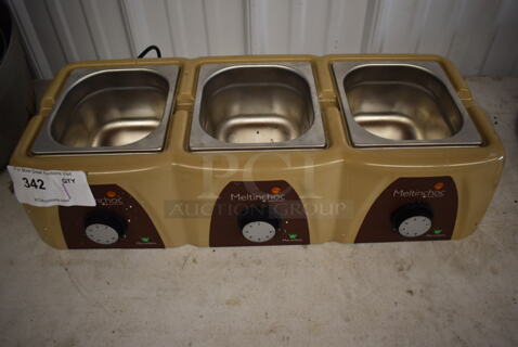 Martellato MC100110V Countertop 3 Well Chocolate Melter. 110 Volts, 1 Phase. 23x11x6. Tested and Working!