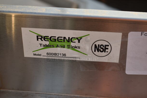 BRAND NEW SCRATCH AND DENT! Regency 600IB2136 21" x 36" Stainless Steel Underbar Ice Bin with Bottle Holders - Image 7 of 7