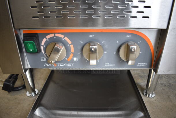 BRAND NEW! Ava Toast Model TT-300-240 Stainless Steel Commercial Countertop Electric Powered Conveyor Toaster Oven. 240 Volts, 1 Phase. 15x17x15 - Image 3 of 6