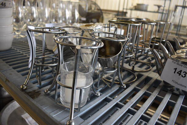 12 Various Metal Stands. Includes 4x4x4.5. 12 Times Your Bid! - Image 3 of 3