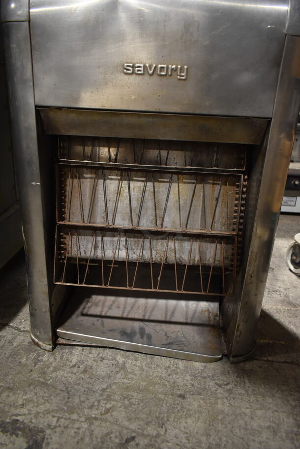 Savory Stainless Steel Commercial Countertop Toaster. Cannot Test Due To Plug Style - Image 3 of 5