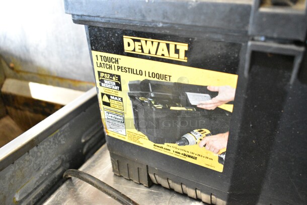 ALL ONE MONEY! Lot of DeWalt Black Poly Tool Box w/ Contents.  - Image 8 of 8
