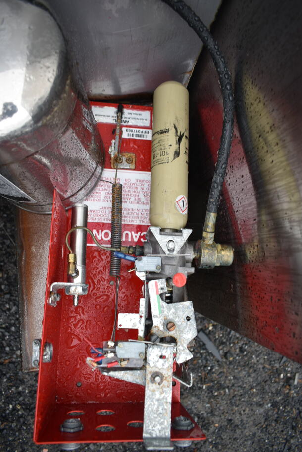 SELF CONTAINED 8' CaptiveAire 5424 ND-2 Stainless Steel Commercial Grease Hood w/ Lights.  - Image 11 of 12